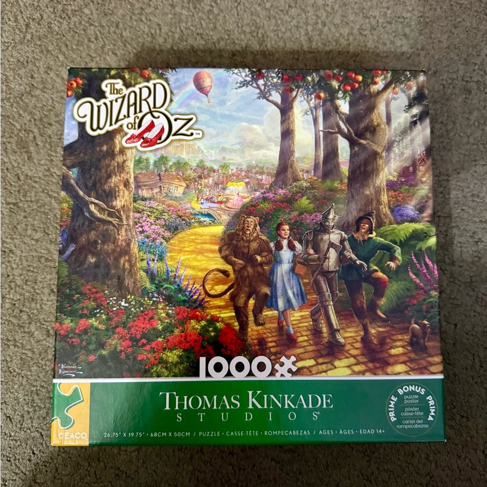 Ceaco Thomas Kinkade The Wizard of Oz Jigsaw Puzzle 1000 pieces